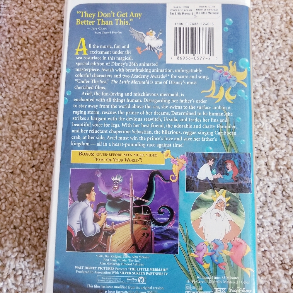 ♥️VINTAGE♥️ DISNEY VHS TAPE BUNDLE - Picture 12 of 16